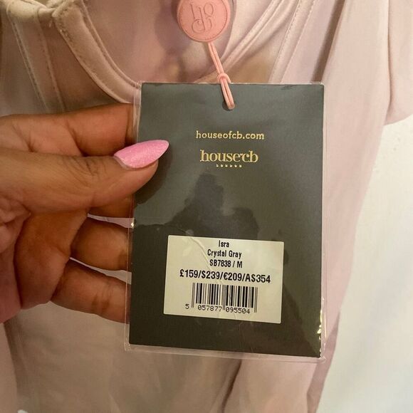 House of CB Isra Crystal Satin Coraet Mini Dress - Picture 6 of 6